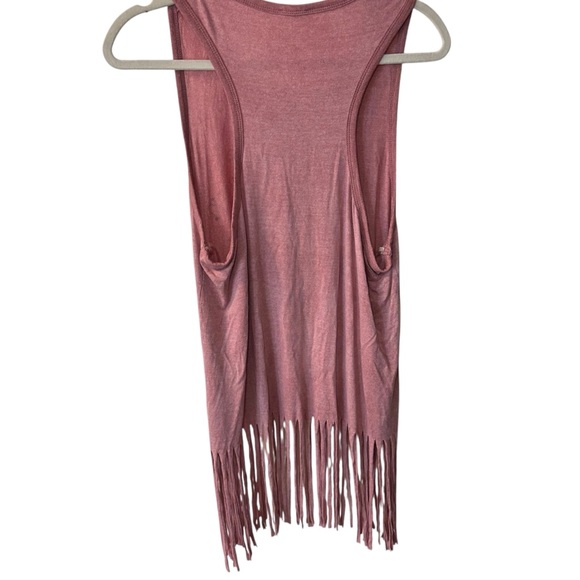 L Fringe Western "Rodeo Town" Tank Top Shirt - Picture 5 of 9